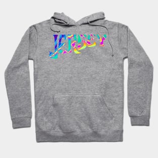 Trippy Jersey Hoodie